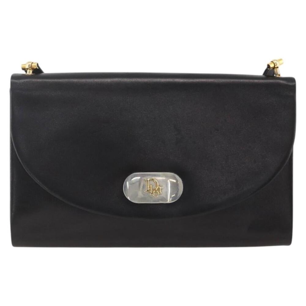 Dior Leather Shoulder Bag Black
